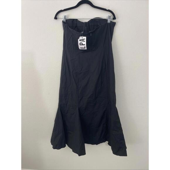 LPA Revolve Bianca midi strapless black dress Bustier top XS NWT $268msrp - Picture 7 of 13